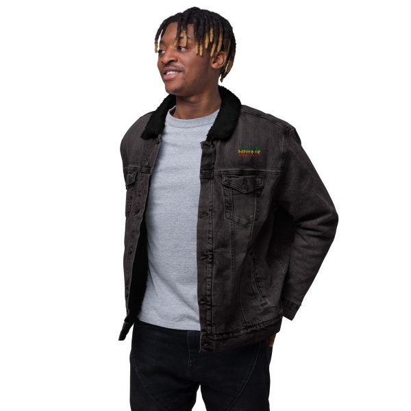 Unisex denim sherpa jacket - Image 2